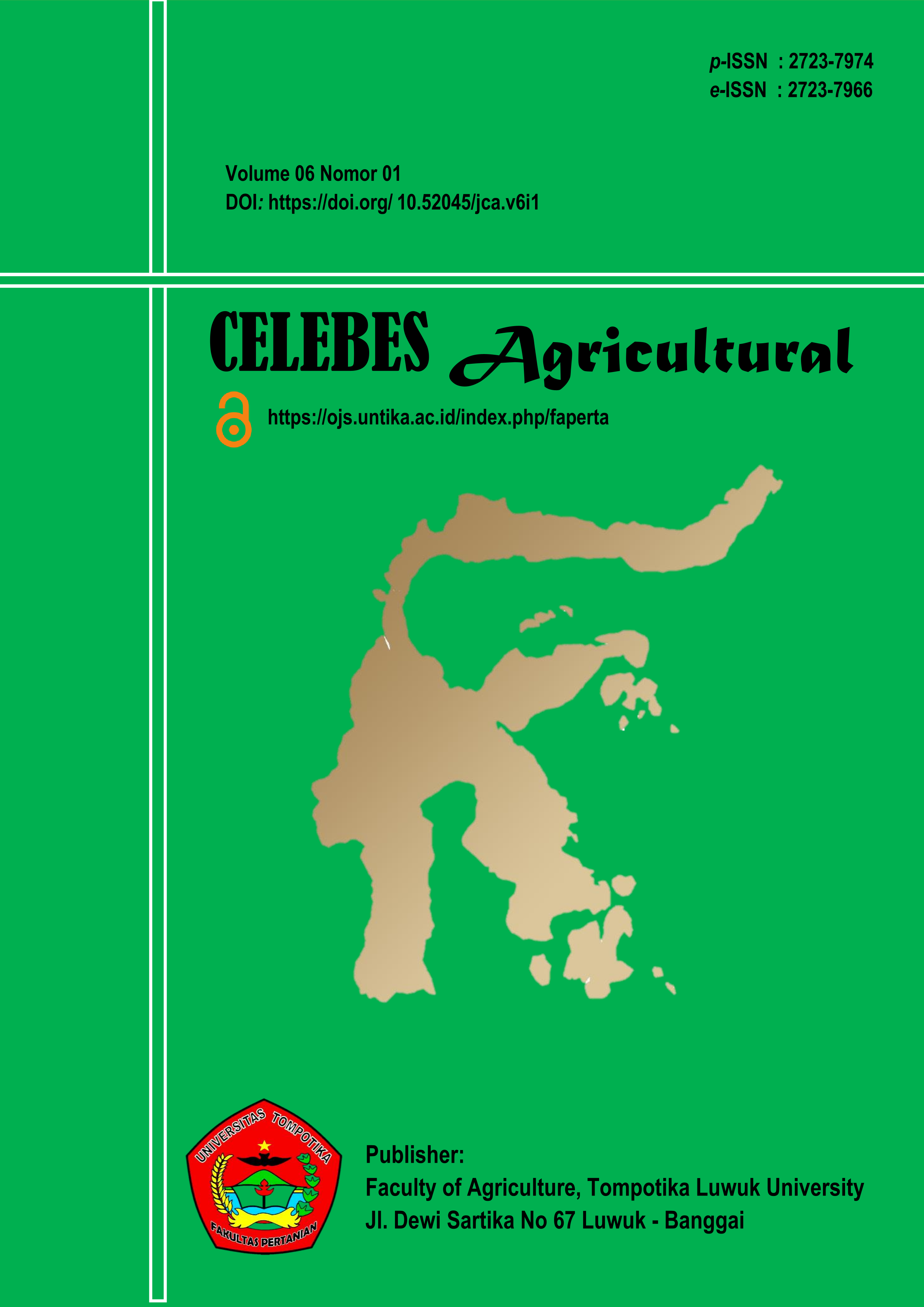 					View Vol. 6 No. 1 (2025): CELEBES Agricultural
				